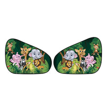 Load image into Gallery viewer, 2Pcs Car Sun Shade Side Window Cover Windscreen Roof Window Folding Visor Cartoon UV Protection Sun Visor Protector Cover Auto Accessories
