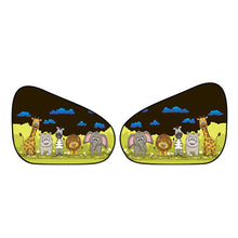 Load image into Gallery viewer, 2Pcs Car Sun Shade Side Window Cover Windscreen Roof Window Folding Visor Cartoon UV Protection Sun Visor Protector Cover Auto Accessories
