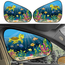 Load image into Gallery viewer, 2Pcs Car Sun Shade Side Window Cover Windscreen Roof Window Folding Visor Cartoon UV Protection Sun Visor Protector Cover Auto Accessories
