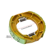 Load image into Gallery viewer, Electric Scooter Motorcycle Brake Shoes for Electric Scooter Motorcycle Front Rear Drum Brake Linings 80mm 90mm 110mm 130mm For AG50 CG125 Compatible Replacement Part
