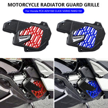 Load image into Gallery viewer, Carbon Fiber Pattern Motorcycle Radiator Guard Grille For Honda PCX ADV160 CLICK VARIO NWG150 Protective Mesh Kit Includes Screws Guard

