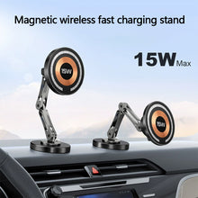 Load image into Gallery viewer, 15W Car Magnetic Wireless Charger Holder 360 Rotation Metal Adjustable Angle in Car Stand For Iphone 15 14 13 12 Pro Max Samsung
