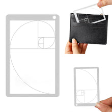 Load image into Gallery viewer, Viewfinder Ruler Golden Ratio Ruler For Clear Fibonacci Composition View Finder Viewer Photography Painting Art Tool
