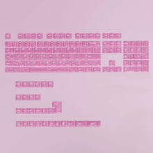Load image into Gallery viewer, Carbon Fiber Pattern Transparent PC Keycaps 132 Keys OEM Height Side Print Transparent Keycaps for Mechanical Gaming Keyboard
