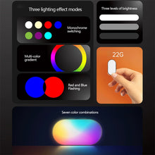 Load image into Gallery viewer, Mini RGB Magnetic Fill Light 3-stop Brightness 7 Color Adjustment Gimbal LED Video Photography Light for Phone Selfie
