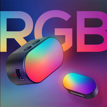 Load image into Gallery viewer, Mini RGB Magnetic Fill Light 3-stop Brightness 7 Color Adjustment Gimbal LED Video Photography Light for Phone Selfie

