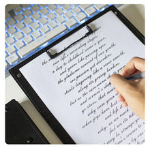 Load image into Gallery viewer, Nursing Clipboard Foldable Handheld Folders Portable Writing Board 3 Layers Secure Paper Grip for Ducuments for Doctors Students
