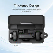 Load image into Gallery viewer, Silicone Protective Cover for DJI Mic Mini Microphone Charging Case Anti Drop Anti Scratch Storage Box with Carabiner
