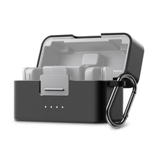 Load image into Gallery viewer, Silicone Protective Cover for DJI Mic Mini Microphone Charging Case Anti Drop Anti Scratch Storage Box with Carabiner
