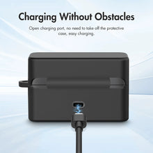 Load image into Gallery viewer, Silicone Protective Cover for DJI Mic Mini Microphone Charging Case Anti Drop Anti Scratch Storage Box with Carabiner
