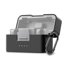 Load image into Gallery viewer, Silicone Protective Cover for DJI Mic Mini Microphone Charging Case Anti Drop Anti Scratch Storage Box with Carabiner
