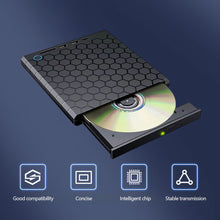 Load image into Gallery viewer, USB External DVD Drive CD Player Reader DVD-RW Type C External DVD Player For PC Desktop Computer
