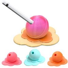 Load image into Gallery viewer, Novelty Melting Lollipop Style Pen Holder Stand Flower Base Silicone Organizer for Desk Stationery Stylus and Pencil Storage
