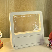 Load image into Gallery viewer, 3D Pen Holder Night Light LED Desk Lamp with Motivational Sign Creative Graduation Gift for Students Present Room Decor
