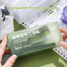 Load image into Gallery viewer, 360 Degree Rotatable Stapler for Students and Office Use Portable Desktop Stapler with 400pcs Staples for School Home and Document Binding
