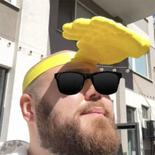 Load image into Gallery viewer, New Funny Giant Hand Palm Sun Hat Creative UV Protection Cap Adjustable Headband Novelty Photo Prop
