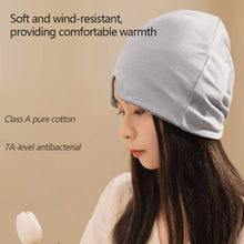 Load image into Gallery viewer, Travel Cotton Sleep Cap Comfortable Warm Sleep Pullover Pullover Design Windproof Nighttime Hat Women Men
