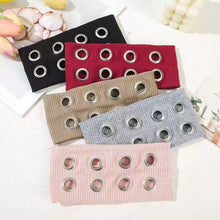 Load image into Gallery viewer, Punk Girl Fabric Hollow Elastic Headbands Metal Rock Personalized Hollow Eyelets Hair Band Casual Sports Grommet Headband
