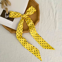 Load image into Gallery viewer, Fashion Dot Ribbon Silk Scarf Women Thin Neck Scarves Lady Small Shawls Bandana Narrow Female Neckerchief Dress Accessories
