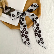 Load image into Gallery viewer, Fashion Dot Ribbon Silk Scarf Women Thin Neck Scarves Lady Small Shawls Bandana Narrow Female Neckerchief Dress Accessories

