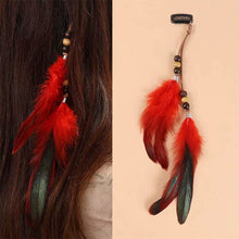Load image into Gallery viewer, Bohemian Feather Hairband Women's Festive Masquerade Carnival Hippies Costume Indian Prom Gypsy Long Tassel Hair Accessories
