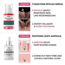 Load image into Gallery viewer, Vitamin Facial Pink Spicule Serum Hydrating Soothing Brightening Microneedling Anti-Wrinkle Pore Tightening Niacinamide Skin Care
