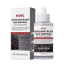 Load image into Gallery viewer, Exfoliant Black &amp; White Rice Ampoule Facial Serum Peel Shot Exfoliating Brightening Remove Dead Skin Blackhead Facial Cleaning
