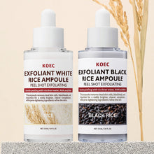 Load image into Gallery viewer, Exfoliant Black &amp; White Rice Ampoule Facial Serum Peel Shot Exfoliating Brightening Remove Dead Skin Blackhead Facial Cleaning
