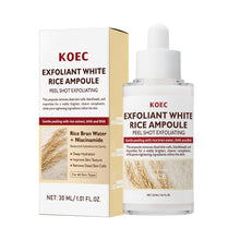 Load image into Gallery viewer, Exfoliant Black &amp; White Rice Ampoule Facial Serum Peel Shot Exfoliating Brightening Remove Dead Skin Blackhead Facial Cleaning
