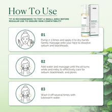 Load image into Gallery viewer, Makeup Remover Oil Purifying Pores Gentle Soothing for Face Eyes Lips Non-Tightening Refreshing Moisturizing Facial Cleanser Oil
