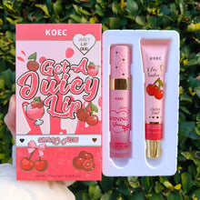 Load image into Gallery viewer, Lip Combo Strawberry Flavor Tinted Lip Oils Long Lasting Moisturizing and Nourishing Plumper Lip Care Gift Makeup
