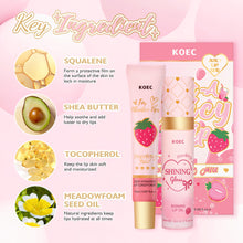 Load image into Gallery viewer, Lip Combo Strawberry Flavor Tinted Lip Oils Long Lasting Moisturizing and Nourishing Plumper Lip Care Gift Makeup
