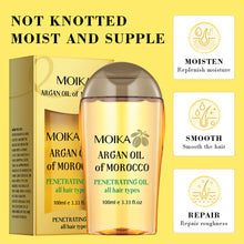 Load image into Gallery viewer, Argan Oil Of Morocco Hair Oil Hair Care Scalp Essential Oil For Repairing Dry Damage Hair Treatment Strength Renewing Hair Oil
