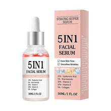 Load image into Gallery viewer, 5 In 1 Face Serum Anti-Wrinkle Brightening Vitamin C Niacinamide Hyaluronic Acid Moisturizing Firming Facial Skin Care Essence
