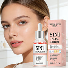 Load image into Gallery viewer, 5 In 1 Face Serum Anti-Wrinkle Brightening Vitamin C Niacinamide Hyaluronic Acid Moisturizing Firming Facial Skin Care Essence
