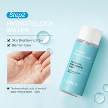 Load image into Gallery viewer, Tea Tree Salicylic Acid Serum Shrink Pore Cream Elimination Large Pores Remove Blackehead Face Smooth Repairing Skin Care Set
