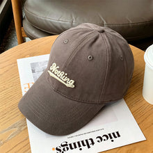 Load image into Gallery viewer, Big Head Circumference Letter Embroidery Baseball Cap Summer Sunscreen Outdoor Peaked Hat Unisex
