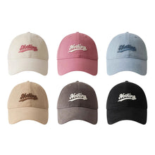 Load image into Gallery viewer, Big Head Circumference Letter Embroidery Baseball Cap Summer Sunscreen Outdoor Peaked Hat Unisex

