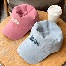 Load image into Gallery viewer, Big Head Circumference Letter Embroidery Baseball Cap Summer Sunscreen Outdoor Peaked Hat Unisex
