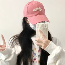 Load image into Gallery viewer, Big Head Circumference Letter Embroidery Baseball Cap Summer Sunscreen Outdoor Peaked Hat Unisex
