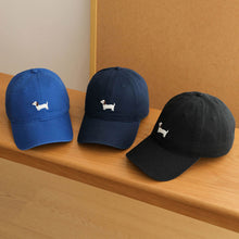 Load image into Gallery viewer, Cute Cartoon Puppy Embroidery Baseball Cap Adjustable Wide Brim Sunshade Unisex Daily Outdoor Leisure Hat
