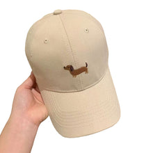 Load image into Gallery viewer, Cute Cartoon Puppy Embroidery Baseball Cap Adjustable Wide Brim Sunshade Unisex Daily Outdoor Leisure Hat
