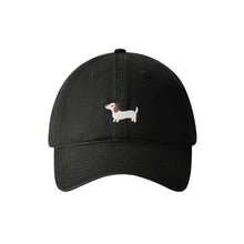 Load image into Gallery viewer, Cute Cartoon Puppy Embroidery Baseball Cap Adjustable Wide Brim Sunshade Unisex Daily Outdoor Leisure Hat
