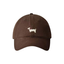 Load image into Gallery viewer, Cute Cartoon Puppy Embroidery Baseball Cap Adjustable Wide Brim Sunshade Unisex Daily Outdoor Leisure Hat
