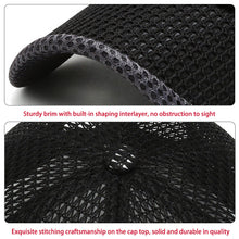 Load image into Gallery viewer, Mesh Curved Brim Baseball Cap Adjustable UV Protection Breathable Summer Outdoor Fishing Hiking Hat Unisex
