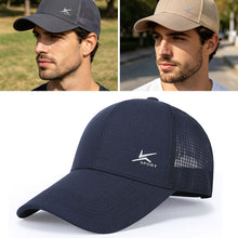 Load image into Gallery viewer, Men's Breathable Mesh Baseball Cap Adjustable Outdoor UV Protection Sun Hat Sports Casual Fishing Travel Cap
