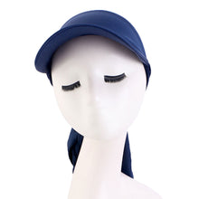 Load image into Gallery viewer, Ethnic Style Classic Solid Color Turban Hat Curved Brim Adjustable Baseball Cap Breathable Sunscreen Headscarf Hat
