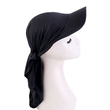 Load image into Gallery viewer, Ethnic Style Classic Solid Color Turban Hat Curved Brim Adjustable Baseball Cap Breathable Sunscreen Headscarf Hat
