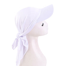 Load image into Gallery viewer, Ethnic Style Classic Solid Color Turban Hat Curved Brim Adjustable Baseball Cap Breathable Sunscreen Headscarf Hat
