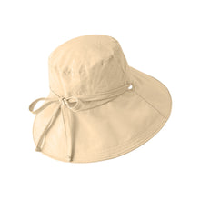 Load image into Gallery viewer, Solid Color Quick Dry Lace Up Wide Brim Fisherman Hat Breathable Adjustable UV Protection Summer Sun Hat
